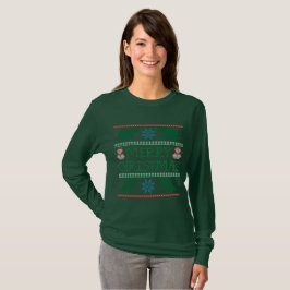 Camiseta de suéter de Natal feminino