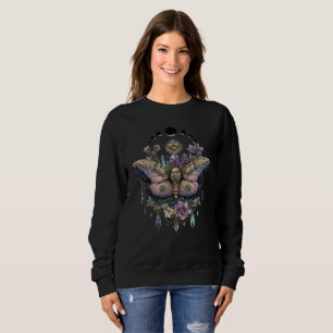 Camiseta de suor com fases da lua e mariposa celes