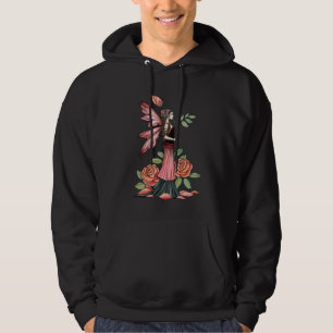 Camiseta de suor fada rosa gótica vermelha