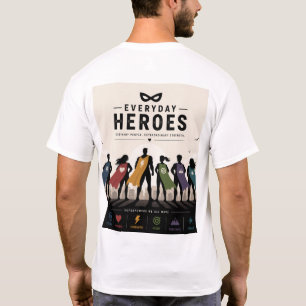 Camiseta de Super-Herói Heróis Diários – Força Cor