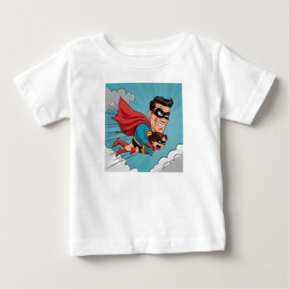Camiseta de Super-Herói Pai para Criança