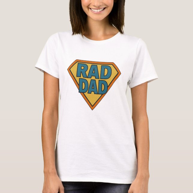 Camiseta de super pai de Pai rígido (Frente)