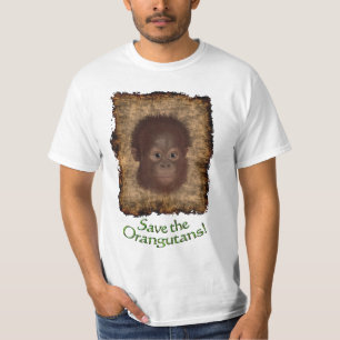 Camiseta de suporte de vida selvagem - Orangutan B