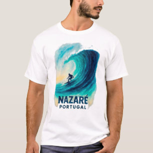 Camiseta de Surf de Grandes Ondas Nazaré Portugal 