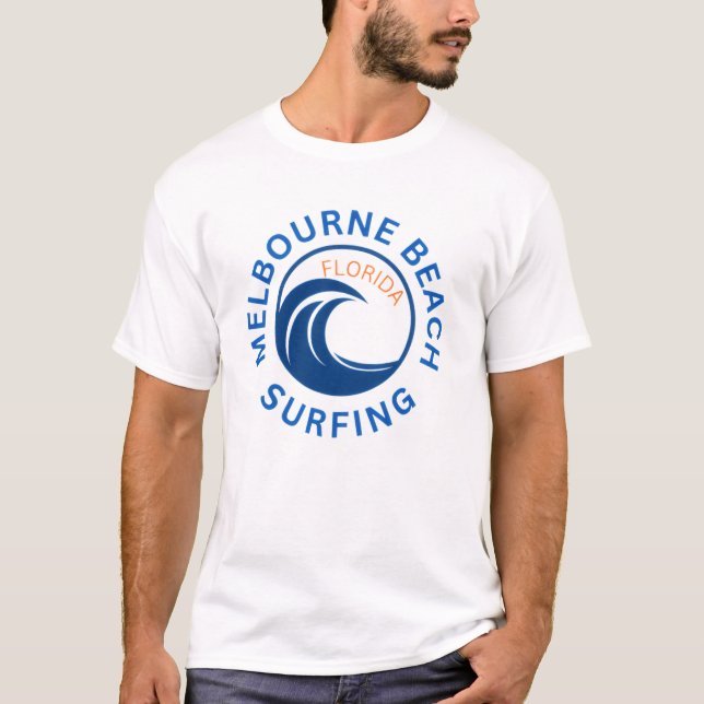 Camiseta de Surf do Melbourne Beach Florida (Frente)
