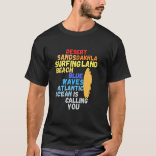 Camiseta de Surf Ondas do Atlântico Praia Ondas