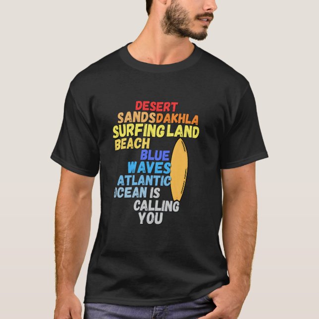 Camiseta de Surf Ondas do Atlântico Praia Ondas (Frente)