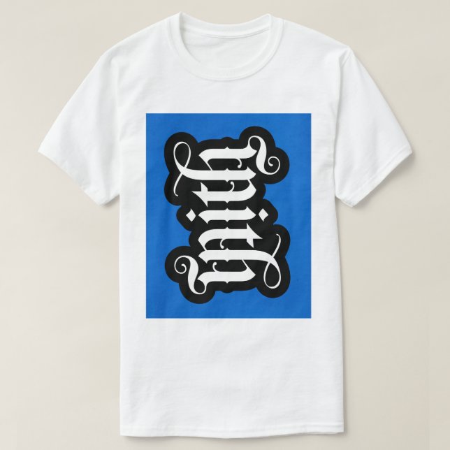 Camiseta de T-Ambigram FlipScript (Frente do Design)