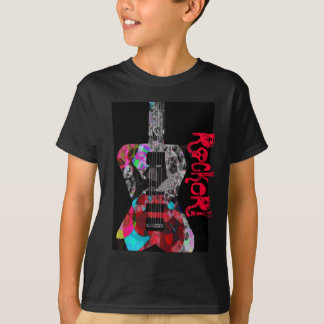 Camiseta De "t-shirt legal da guitarra pouco balancim"!