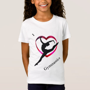 Camiseta de T-Shirt para ginástica feminina