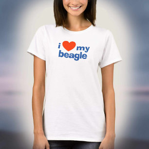 Camiseta de tanque Eu amo meu Beagle