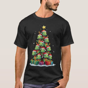 Camiseta de Tartaruga Marinha Árvore de Natal Tart