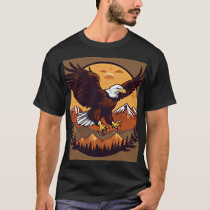 Camiseta de Tatuagem de Águia - Idiota