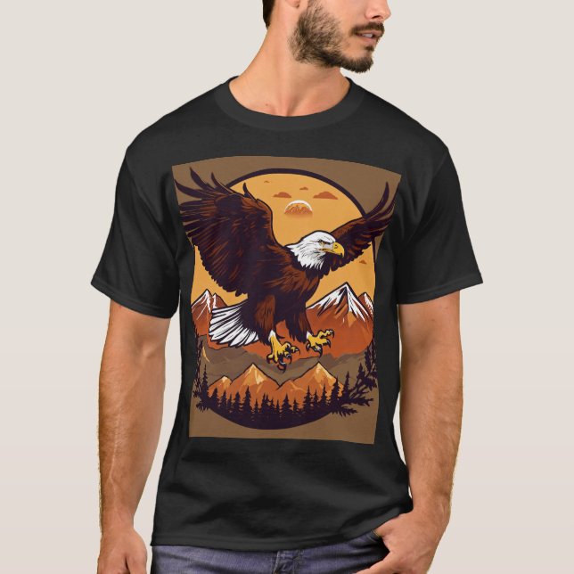 Camiseta de Tatuagem de Águia - Idiota (Frente)