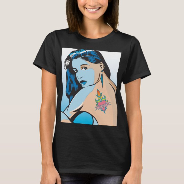 Camiseta de tatuagem do AMOR (Frente)