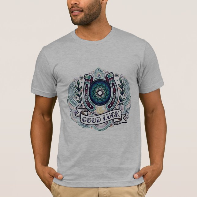 Camiseta de tatuagem Polynesian Dotwork Dreamcatch (Frente)