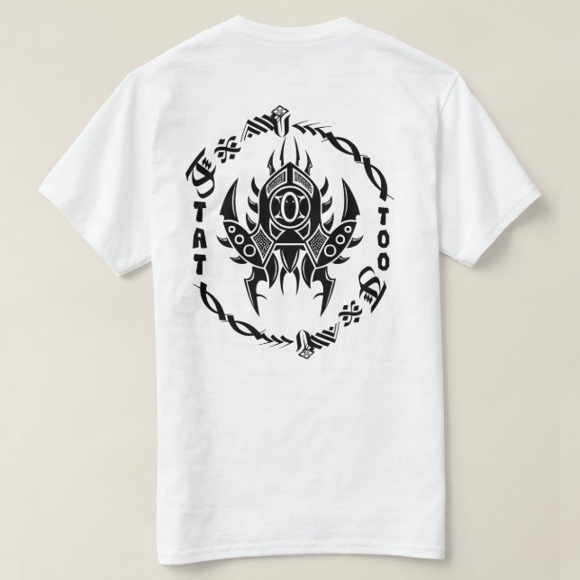 Camiseta de Tatuagem Tribal (Verso do Design)