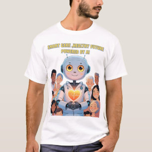 Camiseta de Tecnologia de Saúde do Médico de IA