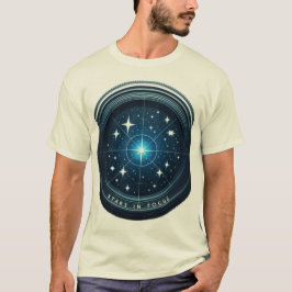 Camiseta de Tendência de Foco Estrela do Zazzle