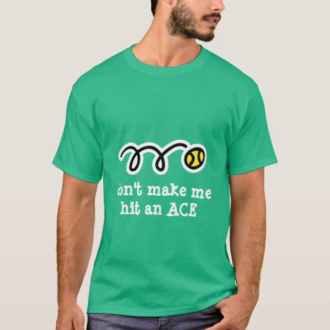 Camiseta de tênis engraçada com slogan de texto di (Frente)