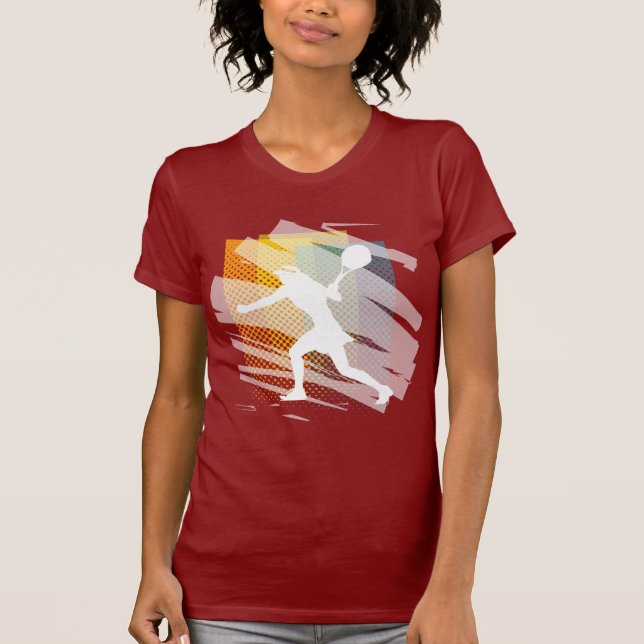 Camiseta de tênis fofa para mulheres (Frente)