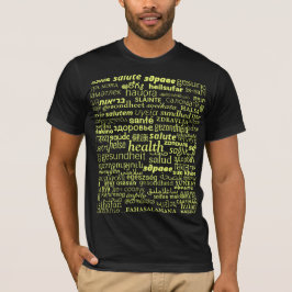 Camiseta de Texto de Saúde Escolha a Cor