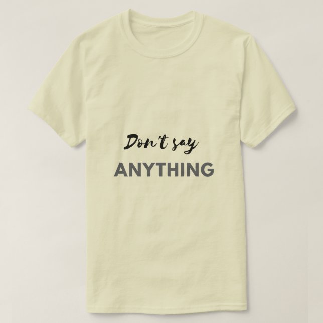 Camiseta de texto para homens e mulheres (Frente do Design)