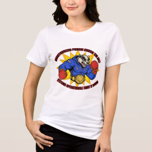 Camiseta de texugo esmaga todos os texugos não aut