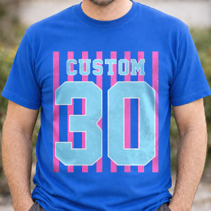 Camiseta de time personalizada com nome e número