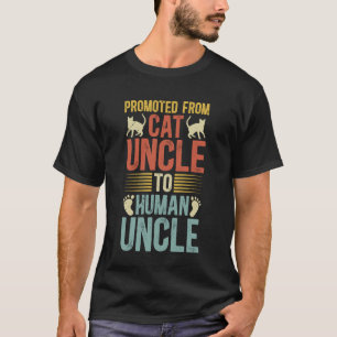 Camiseta de Tio Gato para Tio Humano Amante de Gatos Tio