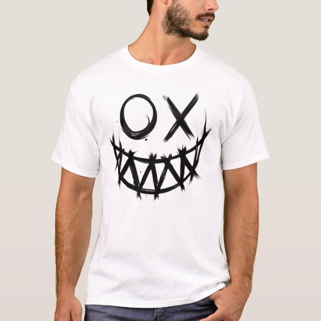 Camiseta de Tipografia de Terror Pesadelo (Frente)