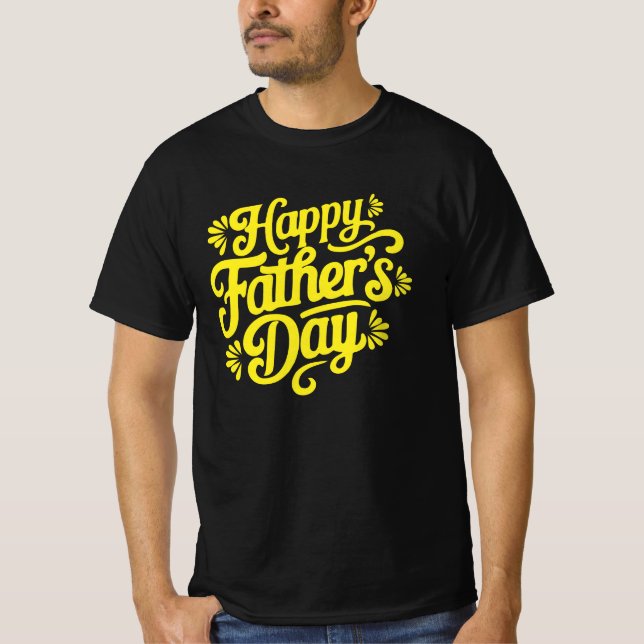 Camiseta de Tipografia Feliz Dia dos Pais (Frente)