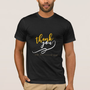 Camiseta de Tipografia Floral Obrigado