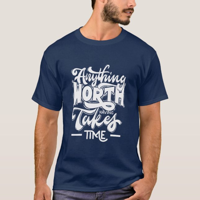 Camiseta de Tipografia Inspiradora. (Frente)