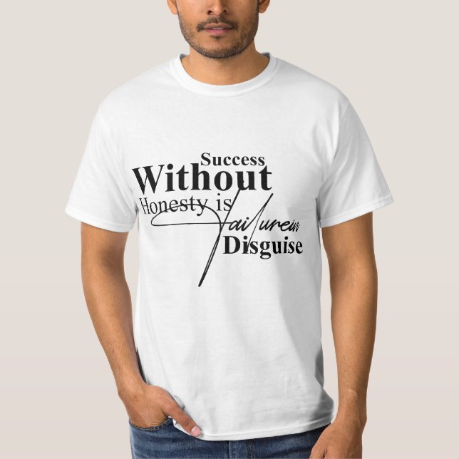 Camiseta de Tipografia Inspiradora Integridade (Frente)