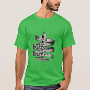 Camiseta de tipografia masculina.