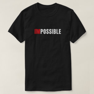 Camiseta de tipografia minimalista Modern I'm Poss