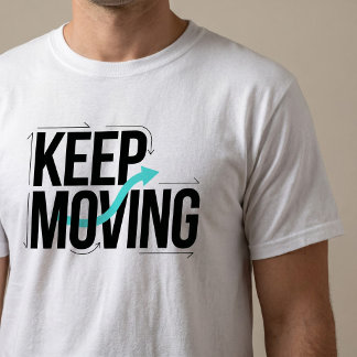 Camiseta de Tipografia Motivacional Continue se Mo