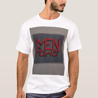 Camiseta de tipografia motivacional para homens.