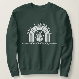 Camiseta de tipografia One Thankful Mama