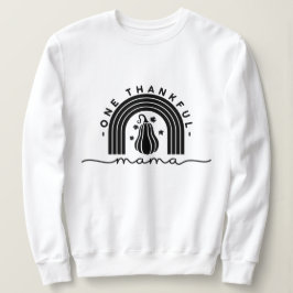 Camiseta de tipografia One Thankful Mama