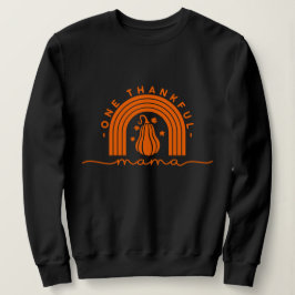 Camiseta de tipografia One Thankful Mama