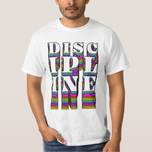 Camiseta de Tipografia Retro Disciplina – Motivaci