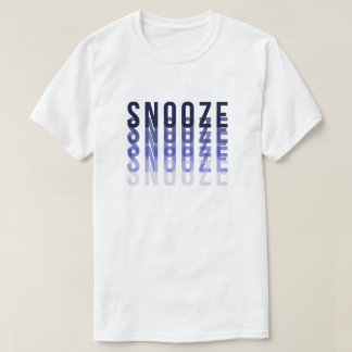 Camiseta de Tipografia Snooze