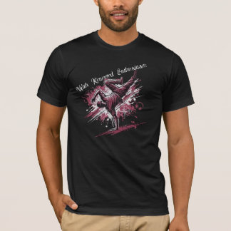 Camiseta de Tipografia Street Dance & Vibes Musica