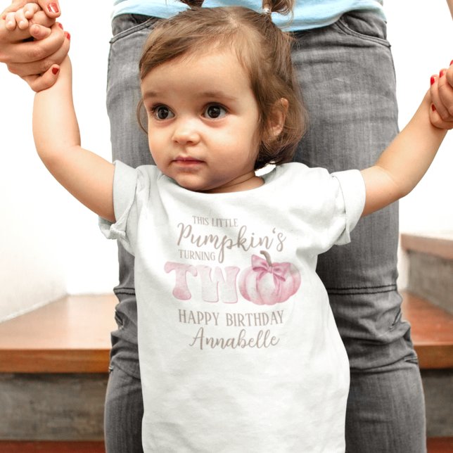 Camiseta de Toddler de 2º Aniversário da Pequena A (Criador carregado)