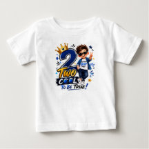 Camiseta de Toddler de 2º Aniversário 'Two Cool to