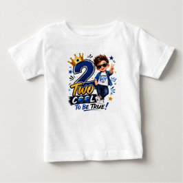 Camiseta de Toddler de 2º Aniversário 'Two Cool to