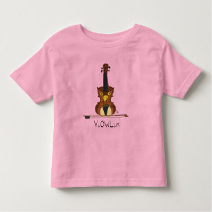Camiseta de Toddler do ViOWLin Violin Owl