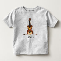Camiseta de Toddler do ViOWLin Violin Owl
